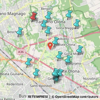 Mappa Via Sondrio, 21058 Solbiate Olona VA, Italia (2.345)