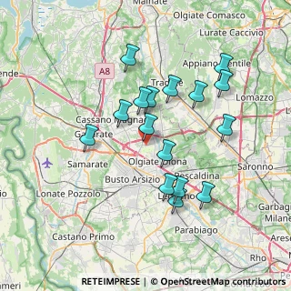 Mappa Via Sondrio, 21058 Solbiate Olona VA, Italia (6.67813)