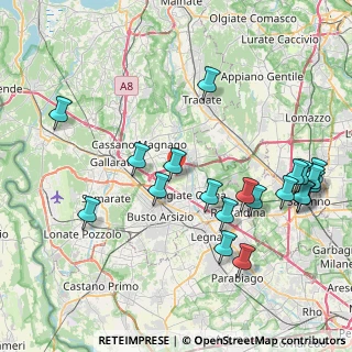 Mappa Via Sondrio, 21058 Solbiate Olona VA, Italia (9.2825)