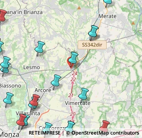 Mappa Via Monte Bianco, 20865 Usmate Velate MB, Italia (6.3525)