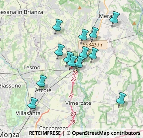 Mappa Via Monte Bianco, 20865 Usmate Velate MB, Italia (3.15)