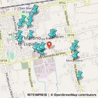 Mappa Vicolo Pier Fortunato Calvi, 35018 San Martino di Lupari PD, Italia (0.5535)