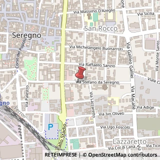 Mappa Via Stefano da Seregno, 74, 20831 Seregno, Monza e Brianza (Lombardia)