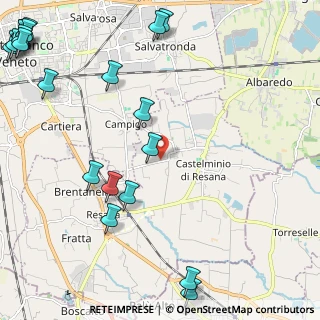 Mappa Via Piave, 31023 Resana TV, Italia (3.3735)