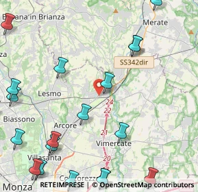 Mappa Via Isonzo, 20865 Usmate Velate MB, Italia (6.257)