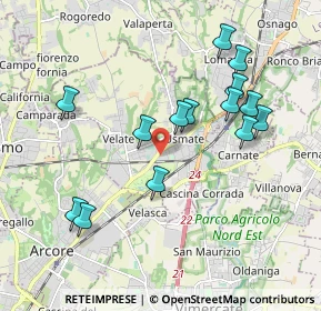 Mappa Via Isonzo, 20865 Usmate Velate MB, Italia (1.89786)