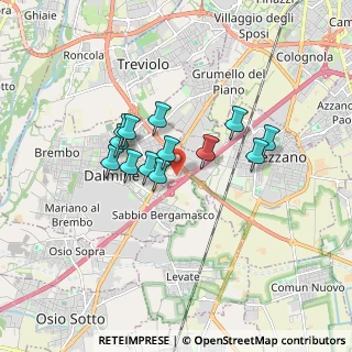 Mappa Via A.Negri, 24044 Dalmine BG, Italia (1.27154)