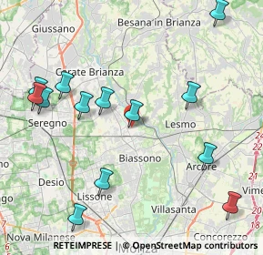 Mappa Vicolo I della Valle, 20845 Sovico MB, Italia (4.80077)