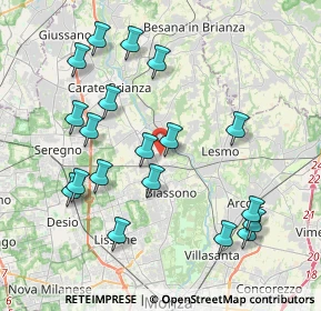 Mappa Vicolo I della Valle, 20845 Sovico MB, Italia (4.20368)