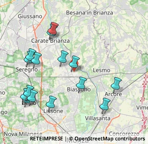 Mappa Vicolo I della Valle, 20845 Sovico MB, Italia (4.39)