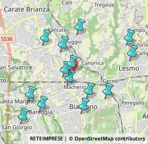 Mappa Vicolo I della Valle, 20845 Sovico MB, Italia (2.03429)