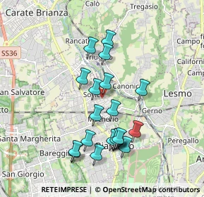 Mappa Vicolo I della Valle, 20845 Sovico MB, Italia (1.716)