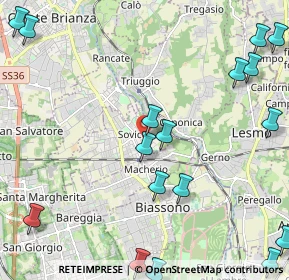 Mappa Vicolo I della Valle, 20845 Sovico MB, Italia (3.04882)
