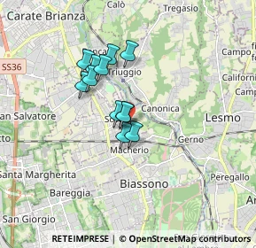 Mappa Vicolo I della Valle, 20845 Sovico MB, Italia (1.20417)