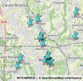 Mappa Vicolo I della Valle, 20845 Sovico MB, Italia (2.062)