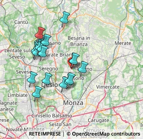 Mappa Vicolo I della Valle, 20845 Sovico MB, Italia (6.735)