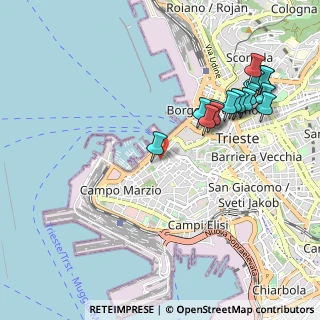 Mappa Via Torino, 34123 Trieste TS, Italia (1.09813)