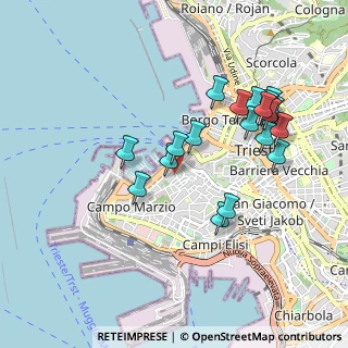 Mappa Via Torino, 34123 Trieste TS, Italia (0.9295)