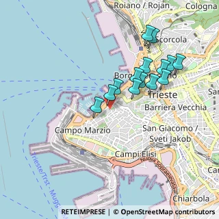 Mappa Via S. Giorgio, 34123 Trieste TS, Italia (0.83714)