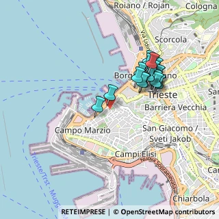 Mappa Via S. Giorgio, 34123 Trieste TS, Italia (0.8195)