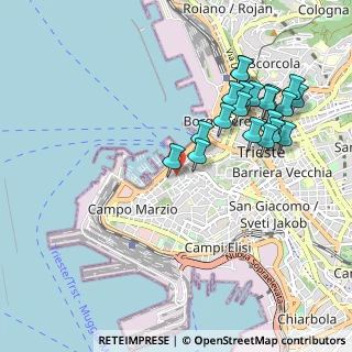 Mappa Via S. Giorgio, 34123 Trieste TS, Italia (1.027)