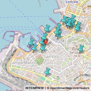 Mappa Via S. Giorgio, 34123 Trieste TS, Italia (0.5185)