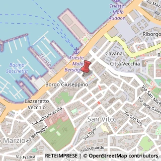 Mappa Via San Giorgio, 5/D, 34123 Trieste, Trieste (Friuli-Venezia Giulia)