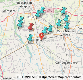 Mappa Via Tiepolo, 35019 Tombolo PD, Italia (7.56167)