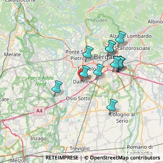 Mappa Via Cavour, 24044 Dalmine BG, Italia (6.43)