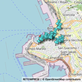 Mappa Riva Tommaso Gulli, 34123 Trieste TS, Italia (0.5795)