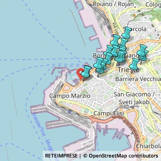 Mappa Riva Tommaso Gulli, 34123 Trieste TS, Italia (0.95056)