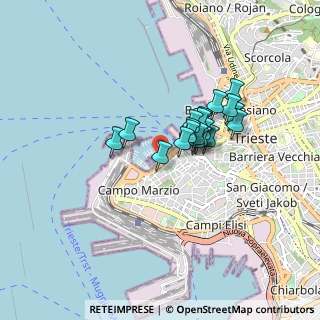 Mappa Riva Tommaso Gulli, 34123 Trieste TS, Italia (0.5905)