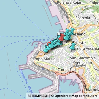 Mappa Riva Tommaso Gulli, 34123 Trieste TS, Italia (0.4695)