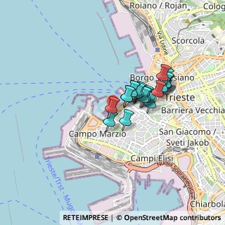 Mappa Riva Tommaso Gulli, 34123 Trieste TS, Italia (0.613)