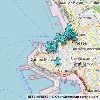Mappa Riva Tommaso Gulli, 34123 Trieste TS, Italia (0.641)