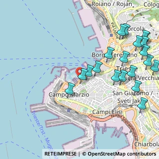 Mappa Riva Tommaso Gulli, 34123 Trieste TS, Italia (1.3035)
