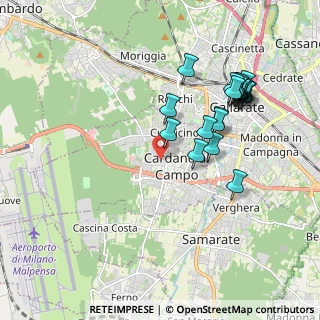 Mappa Via V. Bellini, 21010 Cardano Al Campo VA, Italia (1.9385)