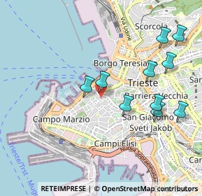 Mappa 34124 Trieste TS, Italia (1.09818)