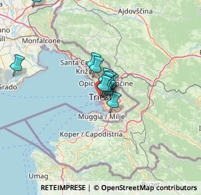 Mappa 34124 Trieste TS, Italia (7.67083)