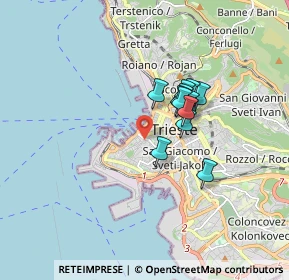 Mappa 34124 Trieste TS, Italia (1.17083)