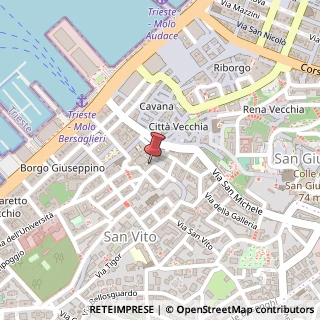 Mappa Via Vittoria Colonna, 5, 34124 Trieste, Trieste (Friuli-Venezia Giulia)