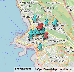 Mappa Via Alfredo Oriani, 34131 Trieste TS, Italia (0.91313)