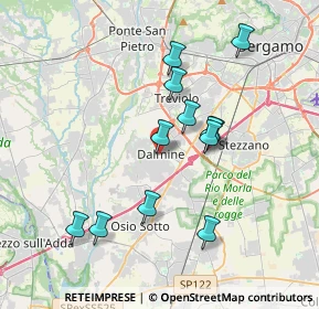 Mappa Via Giuseppe Mazzini, 24044 Dalmine BG, Italia (3.40833)