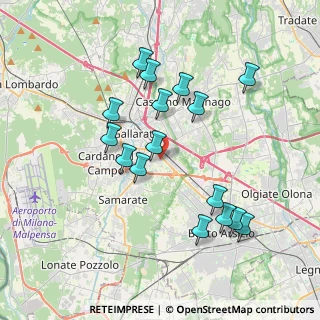 Mappa Via Lodi, 21013 Gallarate VA, Italia (3.655)