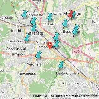 Mappa Via Lodi, 21013 Gallarate VA, Italia (2.16571)
