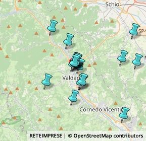 Mappa Via Fusinato Arnaldo, 36078 Valdagno VI, Italia (2.4395)