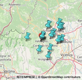 Mappa Via Fusinato Arnaldo, 36078 Valdagno VI, Italia (9.7025)