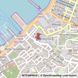 Mappa Via Felice Venezian, 14, 34124 Trieste, Trieste (Friuli-Venezia Giulia)