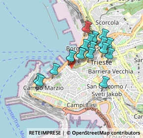 Mappa Via delle Mura, 34121 Trieste TS, Italia (0.7055)