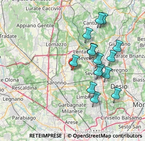 Mappa Via Cardinal Minoretti, 20815 Cogliate MB, Italia (6.916)